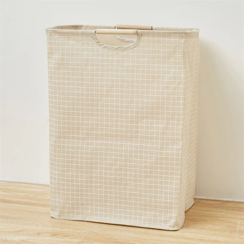 panier de rangement pliable pour linge sale avec poignée - vue 11 sur 12