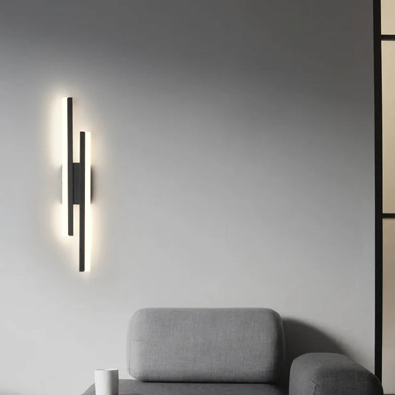 applique murale longue bande design simple moderne nordique - vue 4 sur 10