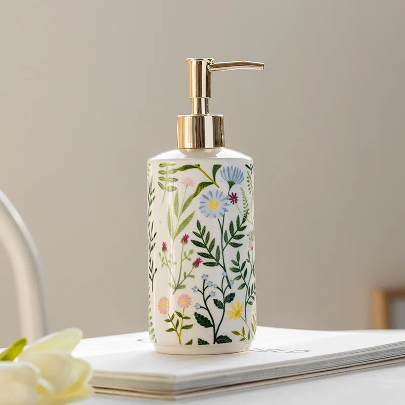 bouteille en céramique pour shampoing et désinfectant portable - vue 4 sur 5