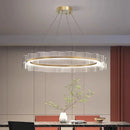 lustre moderne en aluminium et acrylique design nordique pour intérieur