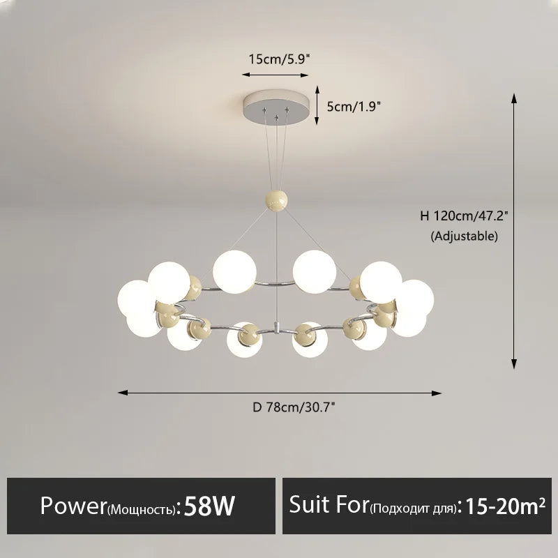 Moderne LED-Pendelleuchte für elegante Innendekoration - vue 22 sur 22