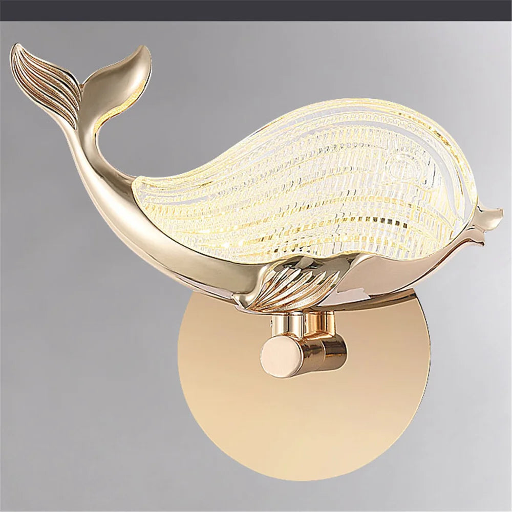 applique murale led baleine design pour décoration intérieure enfant - vue 6 sur 7