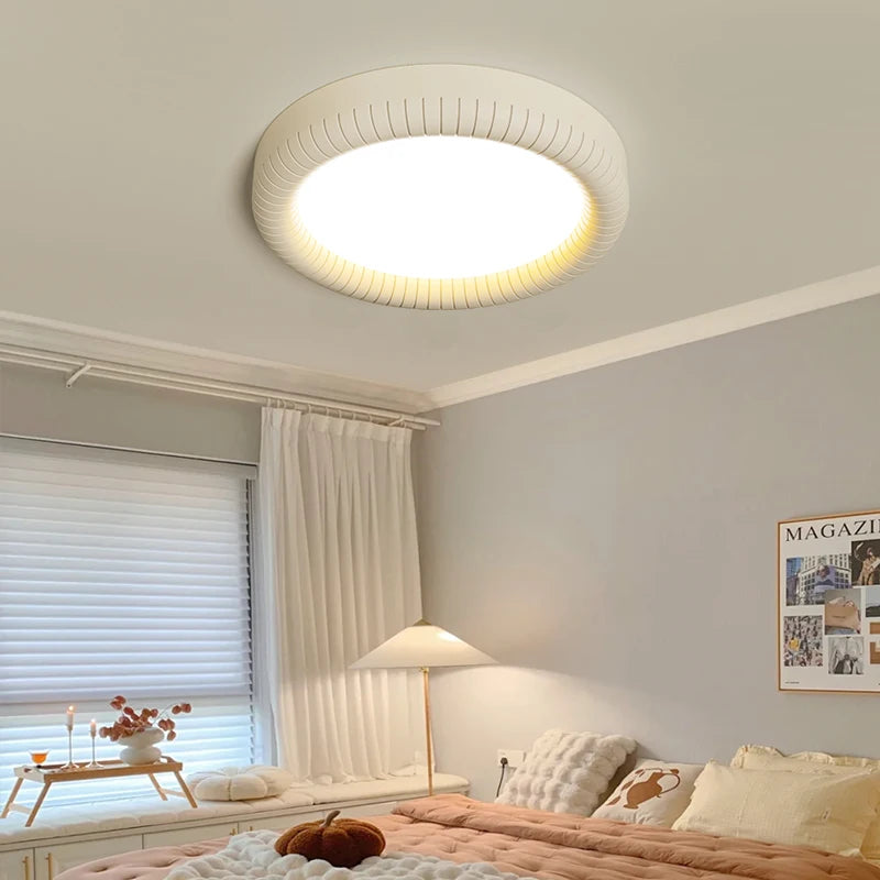 LED-Deckenleuchte im Creme-Stil mit Augenschutz - vue 6 sur 18
