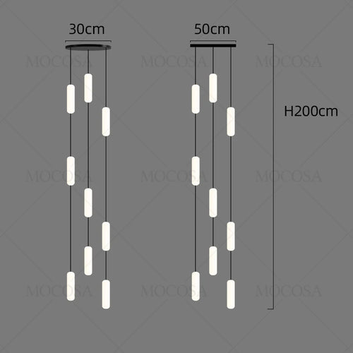 lustre à led moderne pour éclairage suspendu élégant