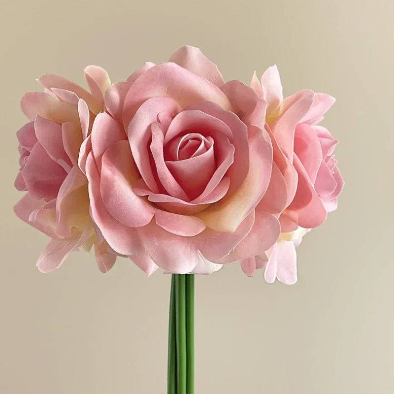 bouquet de roses artificielles décoratives pour jardin