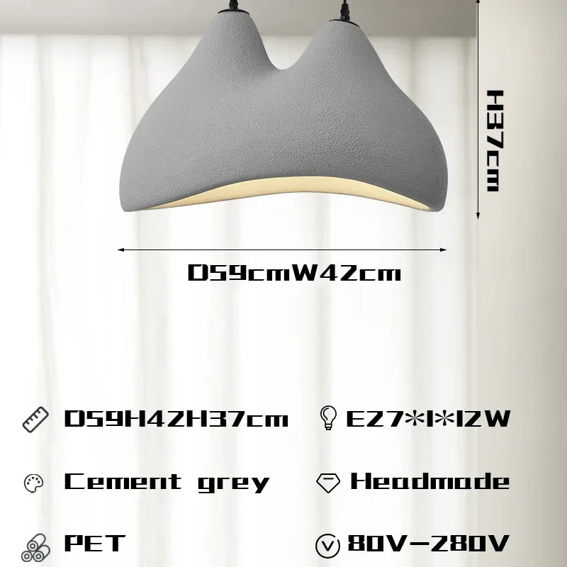 Nordische Wabi Sabi Pendelleuchte minimalistische moderne Leuchte für Dekoration