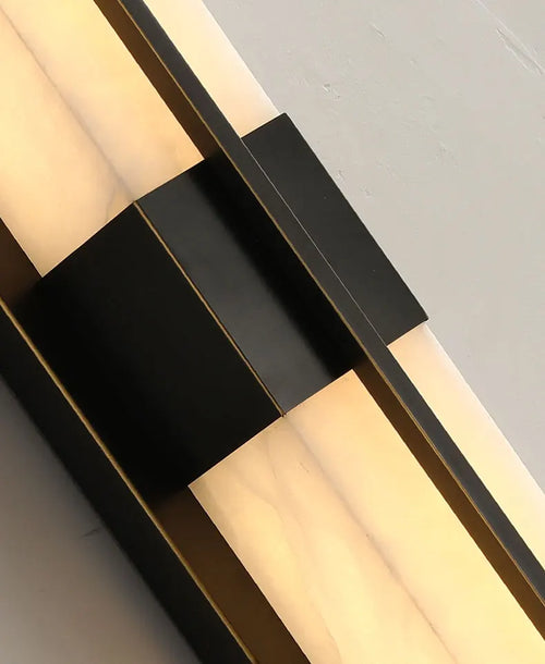 applique murale led en marbre cuboïde pour divers espaces