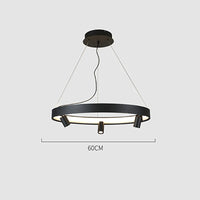 LED-Pendelleuchte in Kreisform im modernen nordischen Stil