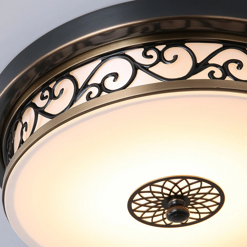 LED-Deckenleuchten im amerikanischen Retro-Stil für moderne Dekoration - vue 6 sur 8