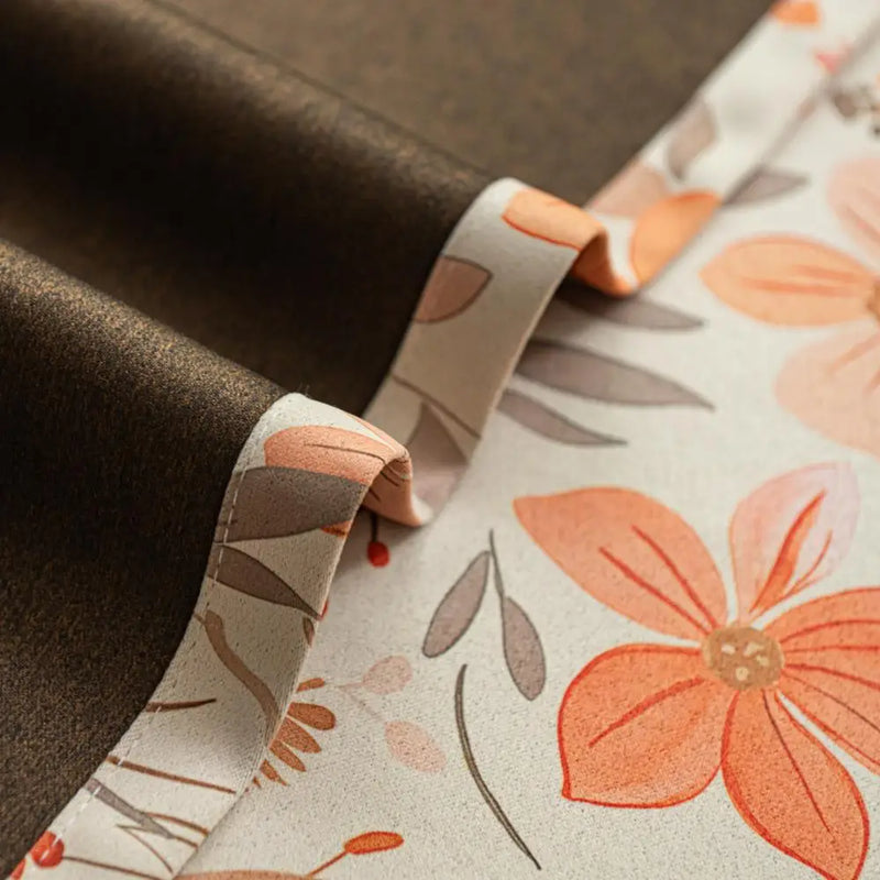 Rideau occultant floral style français pour chambre salon