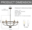 lustre suspension rétro led industriel anneau lumineux decorfixtures