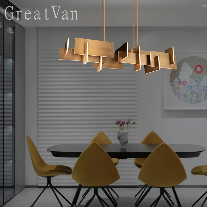 lustre post-moderne de style 	 pour restaurant luxueux - vue 4 sur 5