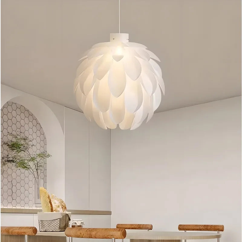 lustre en pvc design pomme de pin moderne pour décoration intérieure - vue 4 sur 7