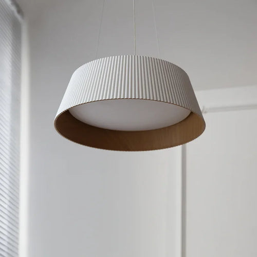 LED-Pendelleuchte mit Holzmaserung für die Decke - vue 5 sur 10