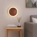 Applique murale LED nordique en noyer
