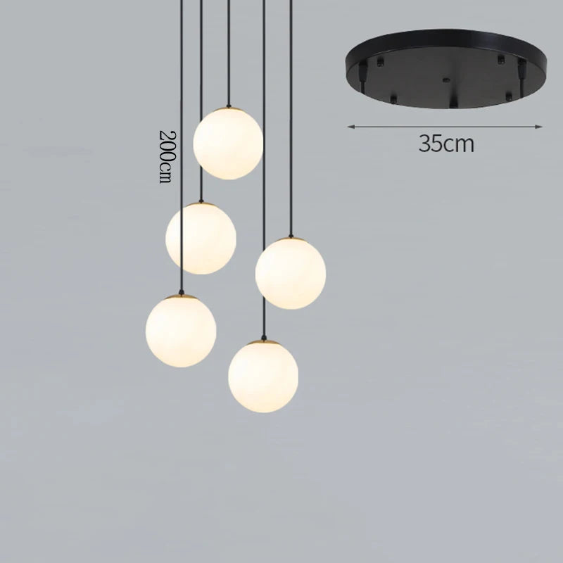 Nordische Pendelleuchte für Esszimmer und Wohnzimmer – Moderne LED-Deckenleuchte im skandinavischen Design