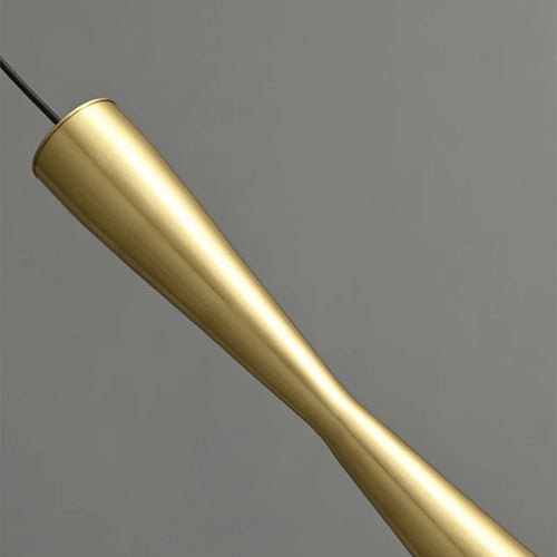 Moderne LED-Pendelleuchte mit verstellbarem Kupferkabel, 3 wechselbare Varianten - vue 6 sur 8