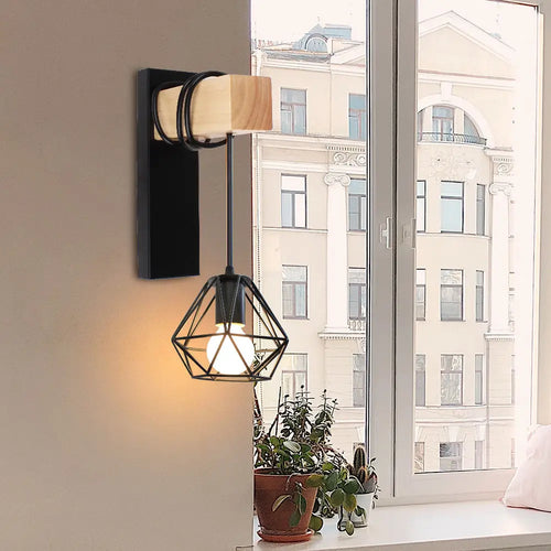 Vintage Wandleuchte im Retro-Loft-Stil für industrielle Dekoration - vue 5 sur 23