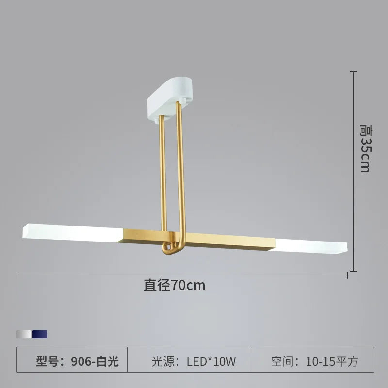 lustre led créatif en forme de u pour éclairage moderne - vue 10 sur 10
