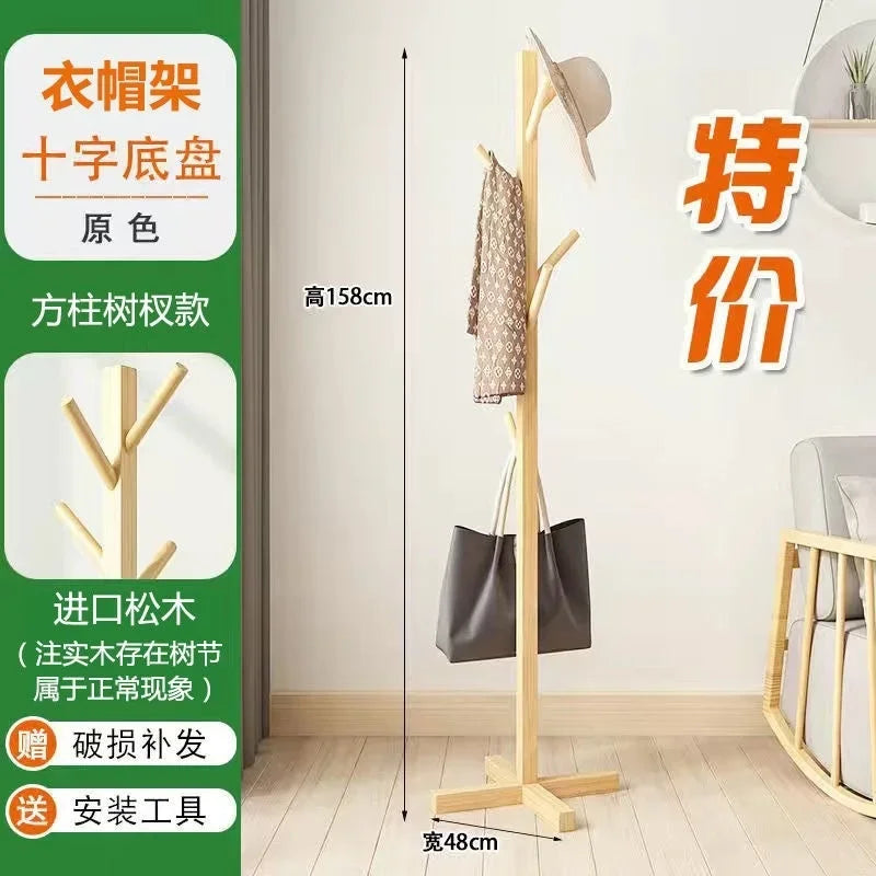 porte-manteau en bois massif design moderne et pratique - vue 12 sur 20