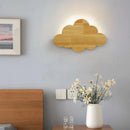 Wandleuchte Wolke aus natürlicher Eiche für Kinderzimmer-Dekoration