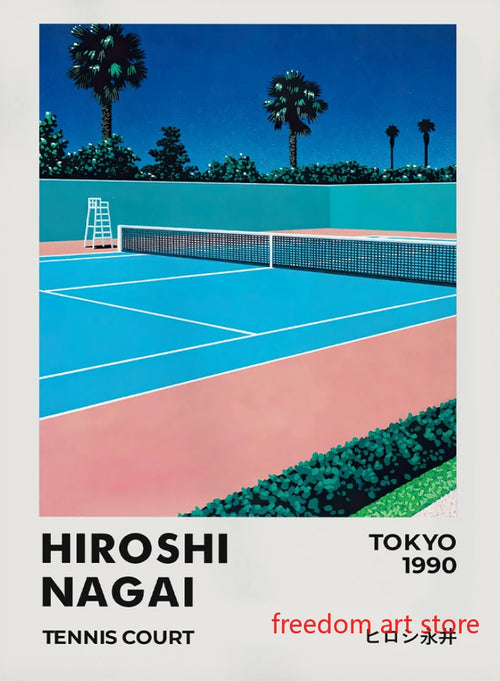 affiches d'art vintage japonaises années 80 par hiroshi nagai