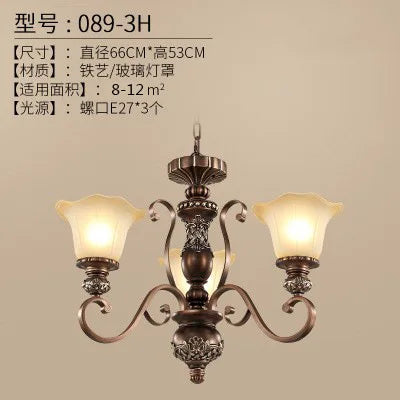 lustre vintage style nordique pour éclairage intérieur élégant - vue 8 sur 13