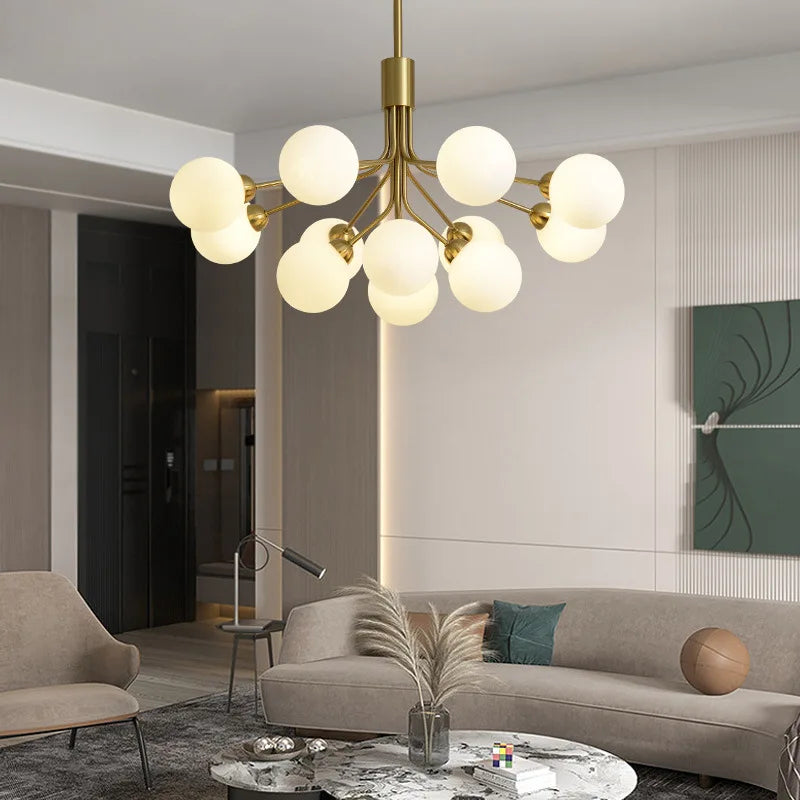 suspension en verre design nordique pour un éclairage moderne - vue 4 sur 10