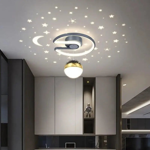 suspension boule led étoilée pour décoration intérieure et extérieure - vue 2 sur 9