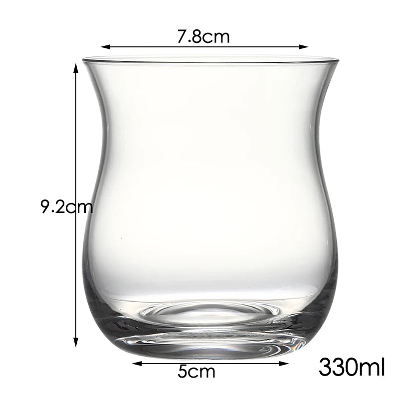 Verre à cocktail facetté style cristal ultra leger