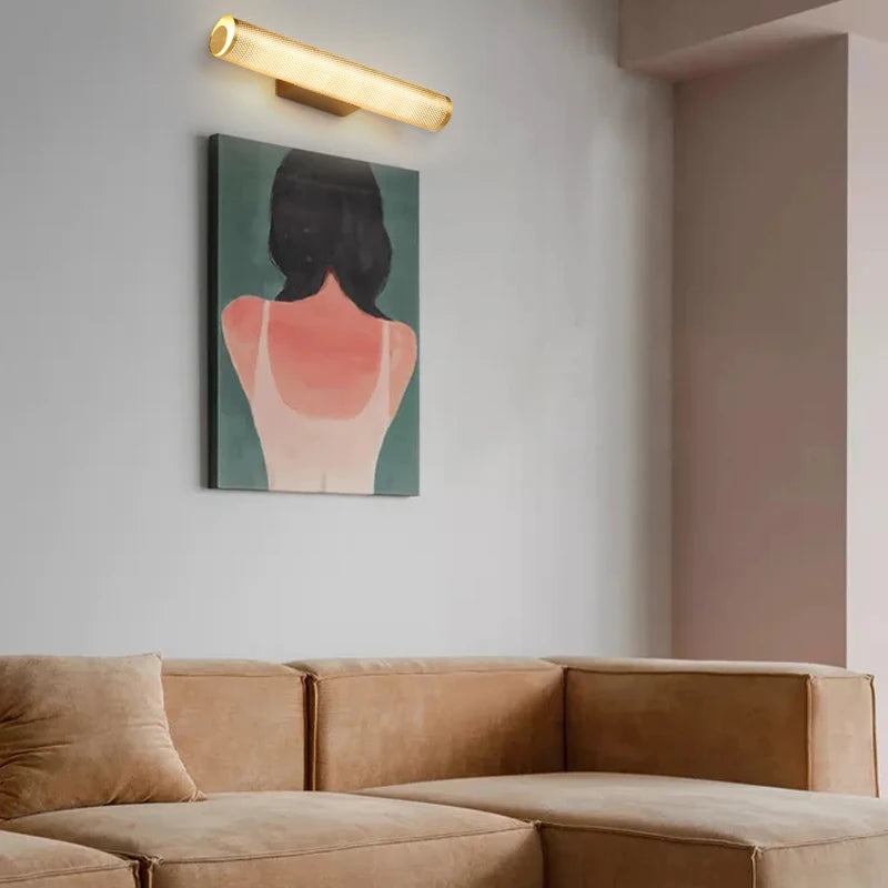 Applique murale LED en laiton et fer - vue 5 sur 7