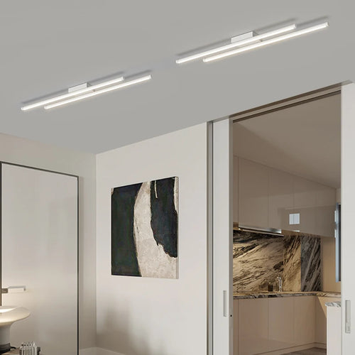 Moderne minimalistische ultra-flache Deckenleuchten für nordische Eingangsbereiche - vue 6 sur 30