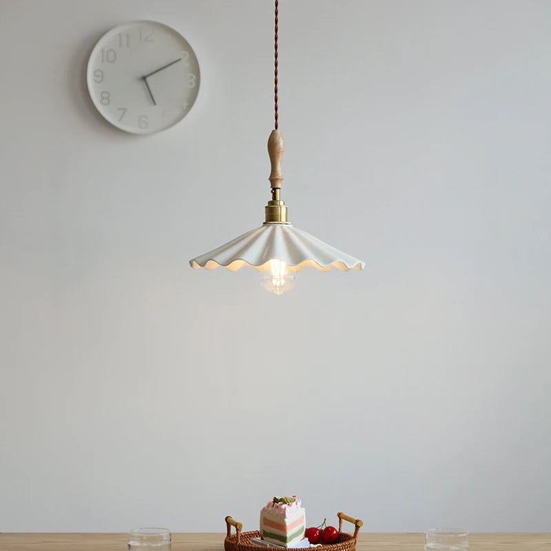 suspension LED en céramique conique design - vue 7 sur 29