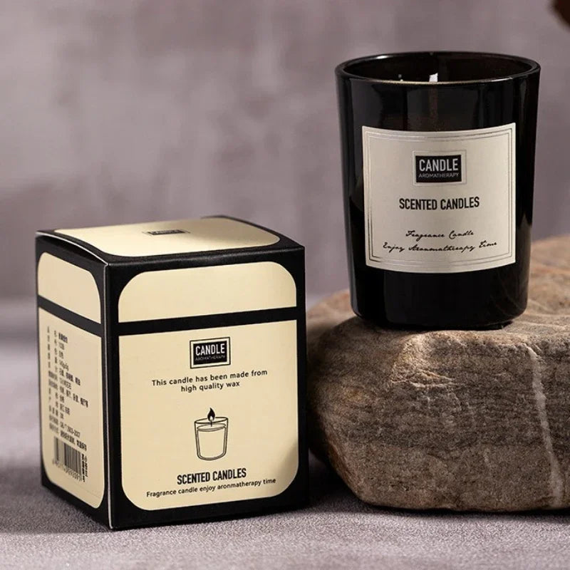 bougie aromathérapie parfumée plantes européennes pour air pur et décoratif - vue 5 sur 19