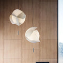 SANDYHA tissu blanc moderne suspension éclairages créatif Lustre Art Led Salon salle à manger Lustre Salon Design suspendu Lampara