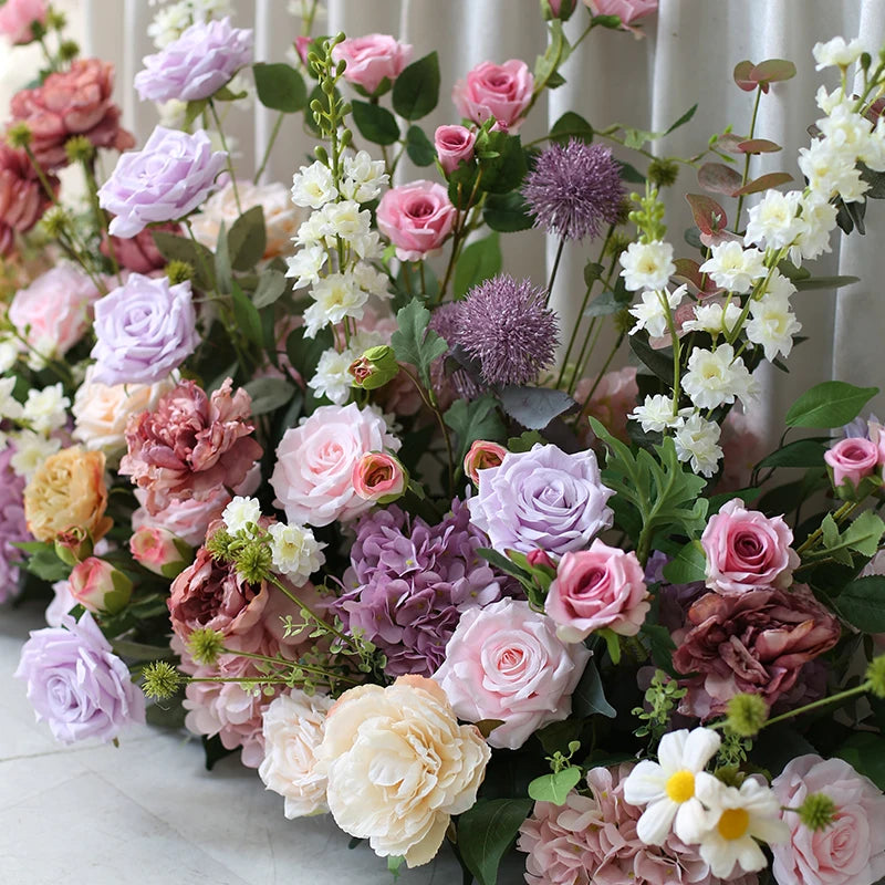 arrangement de fleurs artificielles pour décoration de mariage et événements - vue 5 sur 12