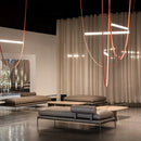 Italienischer Design-Kronleuchter mit LED-Röhrenlampe