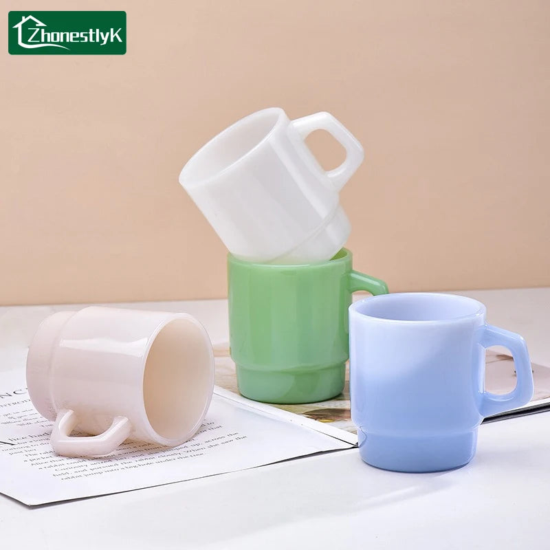 Mug en verre style coréen anse ergonomique 230ml - vue 2 sur 7