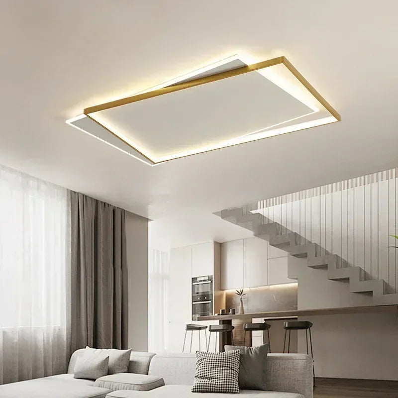 plafonnier moderne à leds pour décoration intérieure élégante