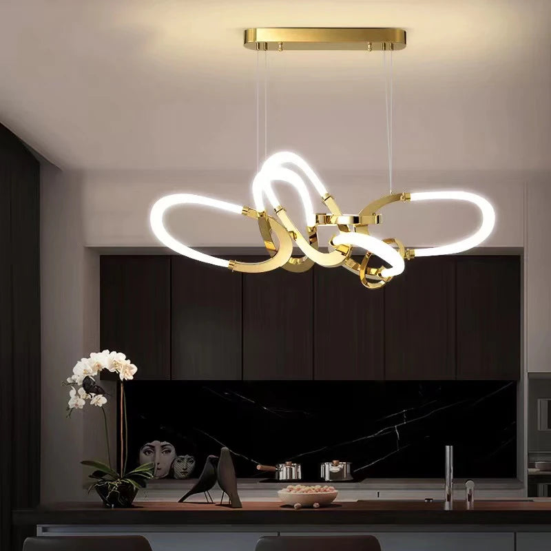 lustre en acier inoxydable galvanisé design irrégulier