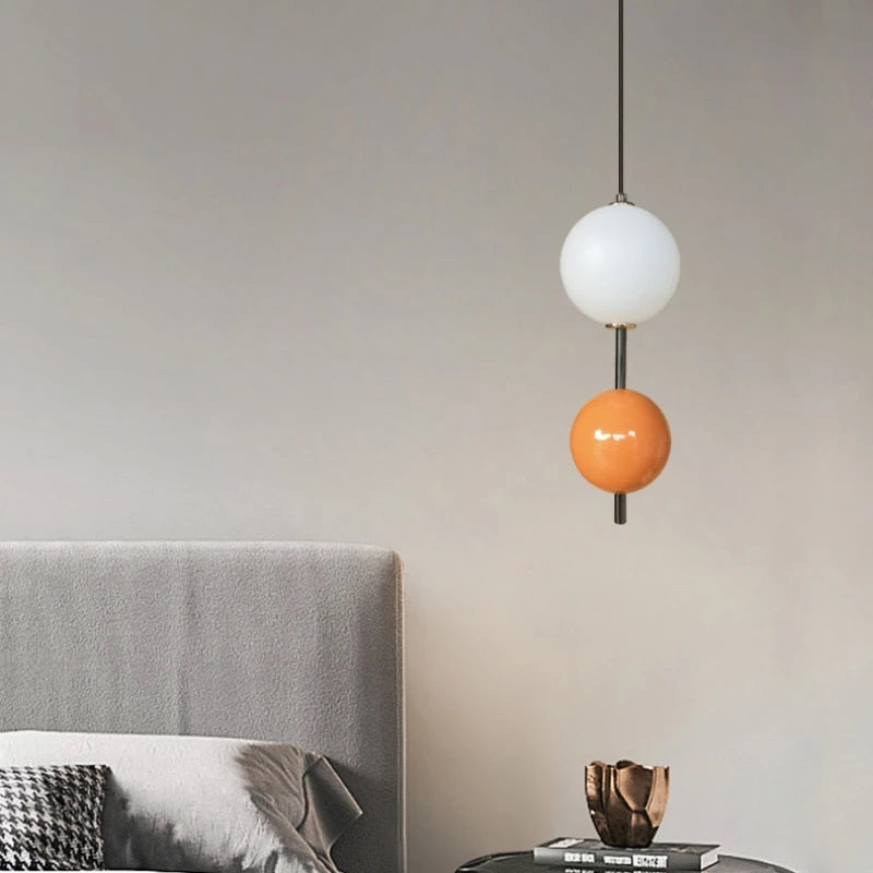 lampe suspendue led en verre avec fil réglable 4000k - vue 4 sur 12