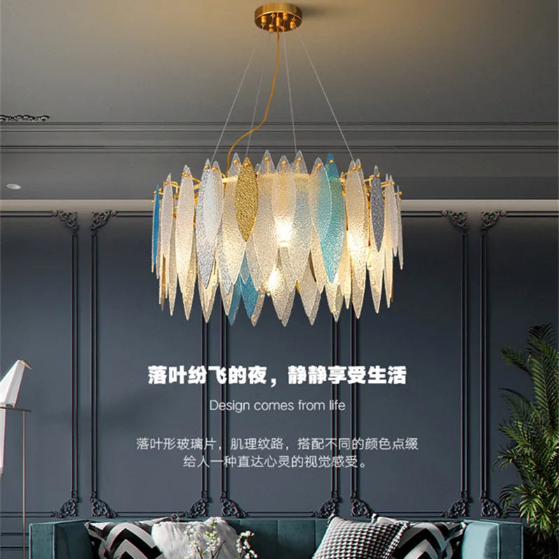lustre en verre nordique pour décoration intérieure élégante - vue 5 sur 19