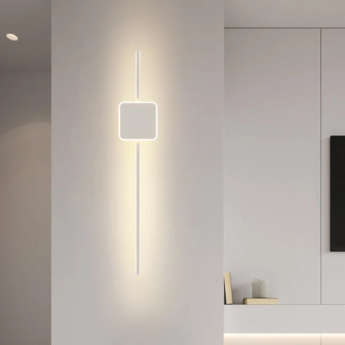 Dekorative minimalistische Wandleuchte für TV-Hintergrund - vue 2 sur 18