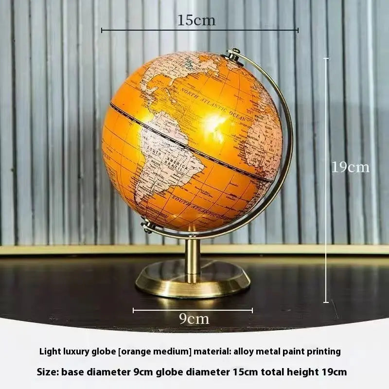 globe terrestre rétro anglais décoration éducative pour enfants et bureau - vue 5 sur 9