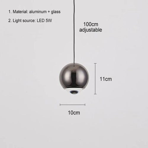 suspension lumière nordique LED lustre moderne lampe suspendue abat-jour boule éclairage intérieur décor à la maison salle à manger salon chambre