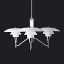 Lustre design style danois avec branches chromées