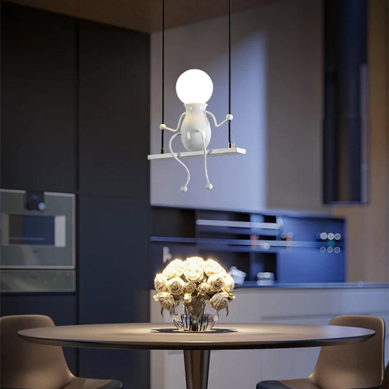 suspension moderne en fer pour décoration nordique - vue 2 sur 22