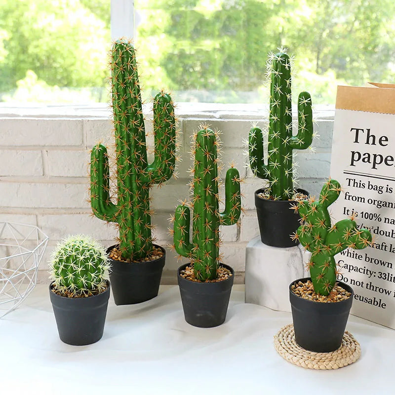 cactus artificiel décoratif pour décoration tropicale moderne - vue 6 sur 7