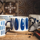 Tasse ceramique style japonais motif artisanal bureau maison