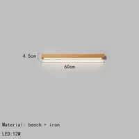 applique murale led en bois nordique à gradation